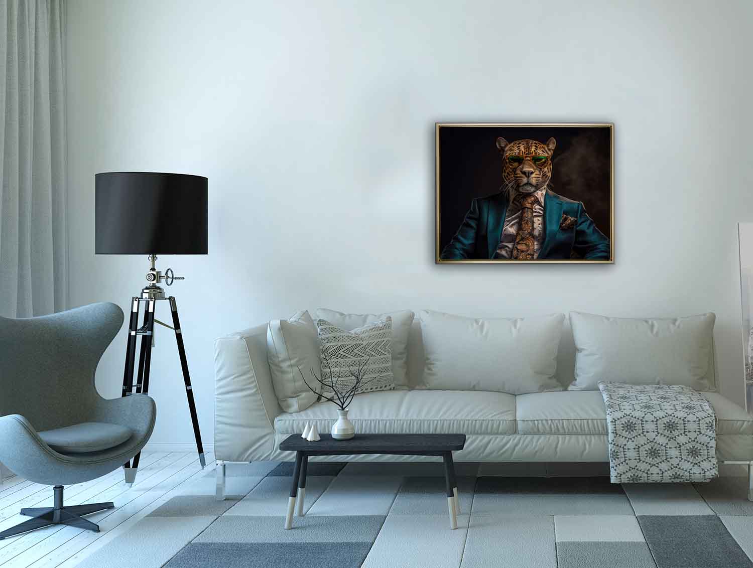 Canvas Print Chief Leopard 48x36 Wall Art-Wall Art-DECOROLALA