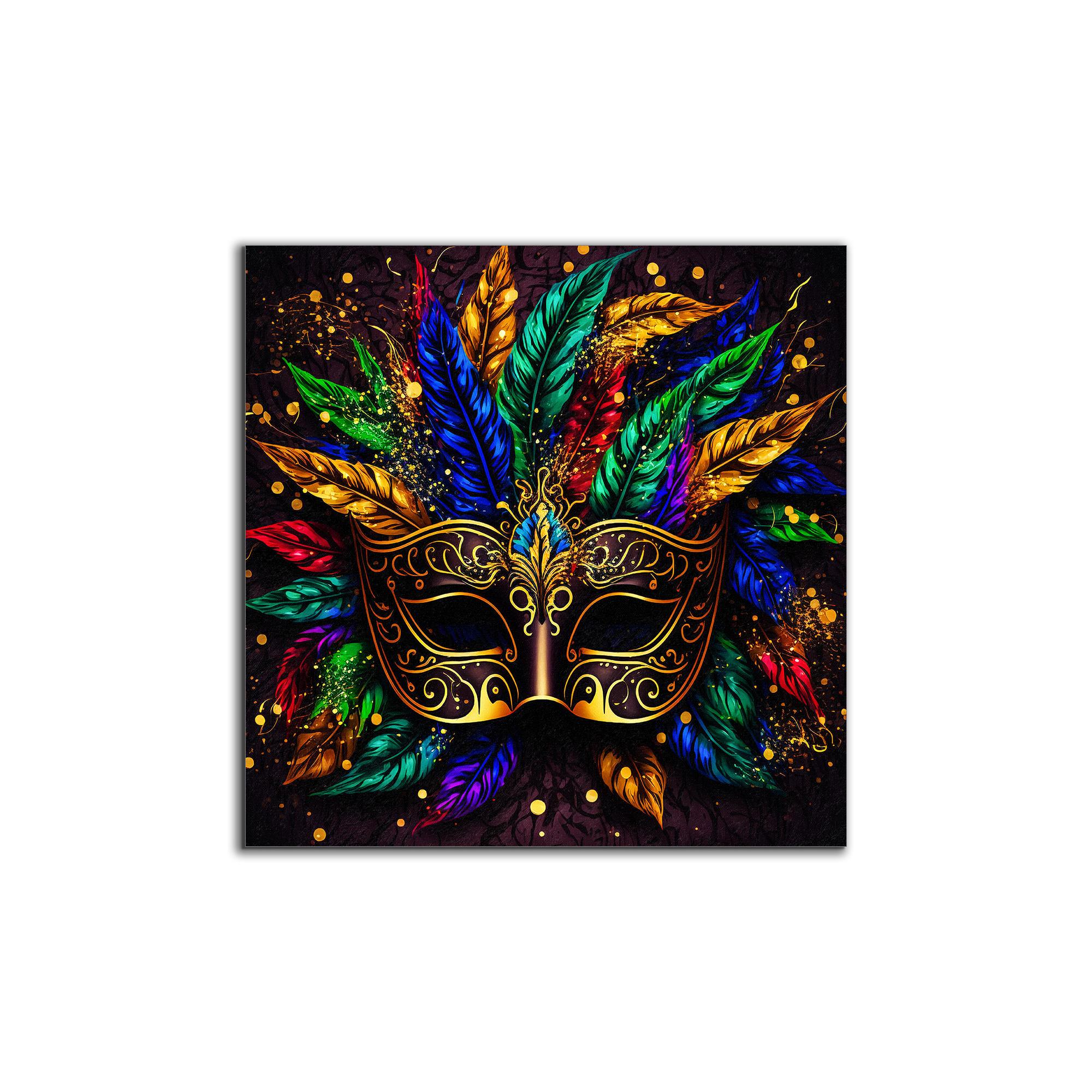 Canvas Print Colorful Mask Wall Art 36x36-Wall Art-DECOROLALA