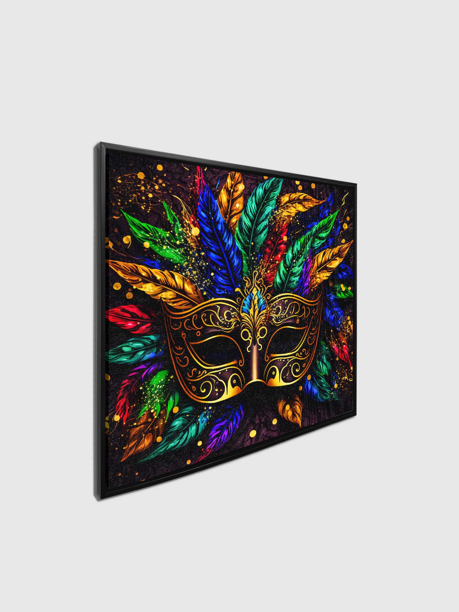 Canvas Print Colorful Mask Wall Art 36x36-Wall Art-DECOROLALA