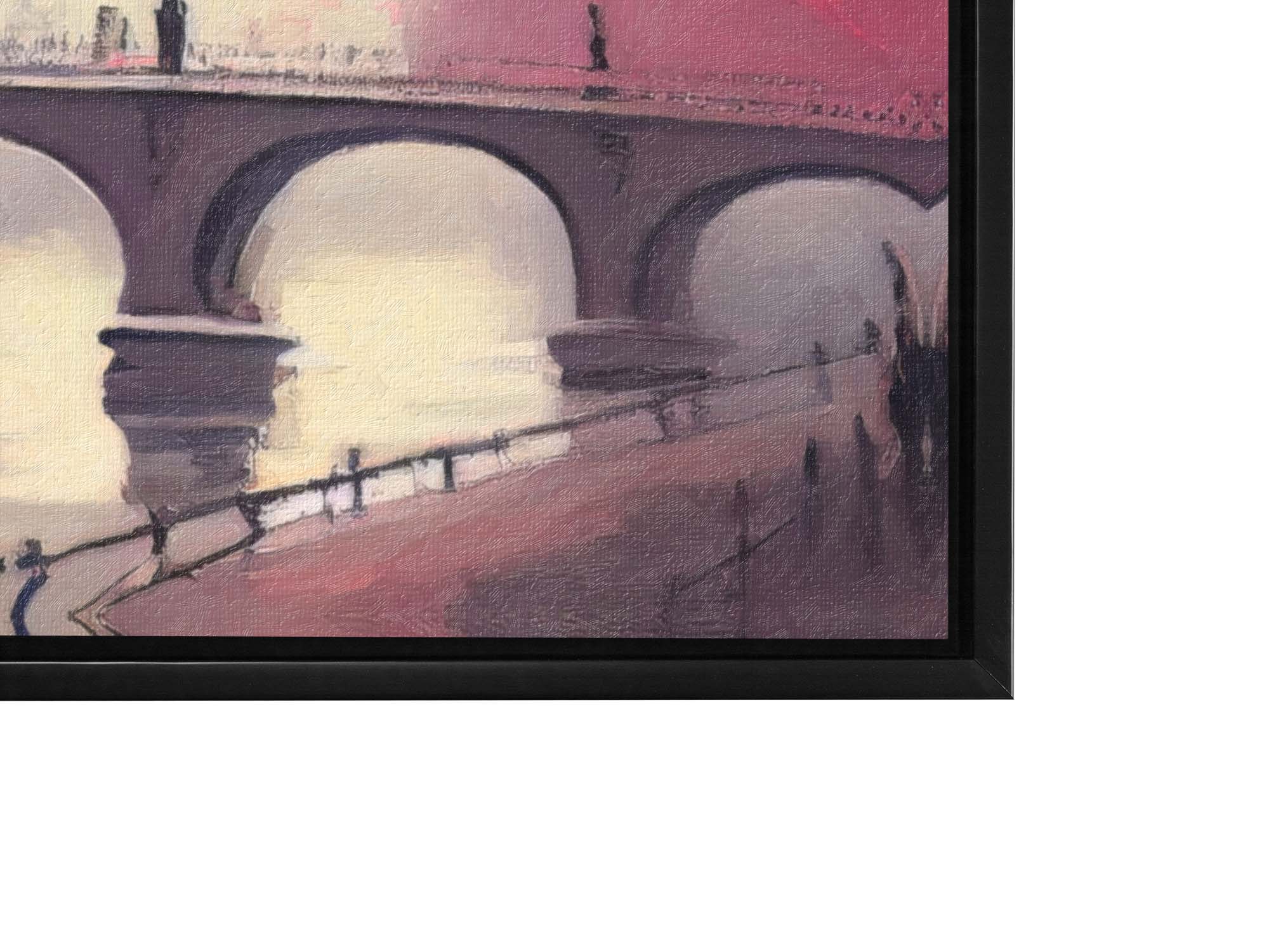 Canvas Print Eiffel Tower Pink 48x36 Wall Art-Wall Art-DECOROLALA