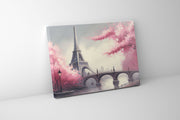 Canvas Print Eiffel Tower Pink 48x36 Wall Art-Wall Art-DECOROLALA