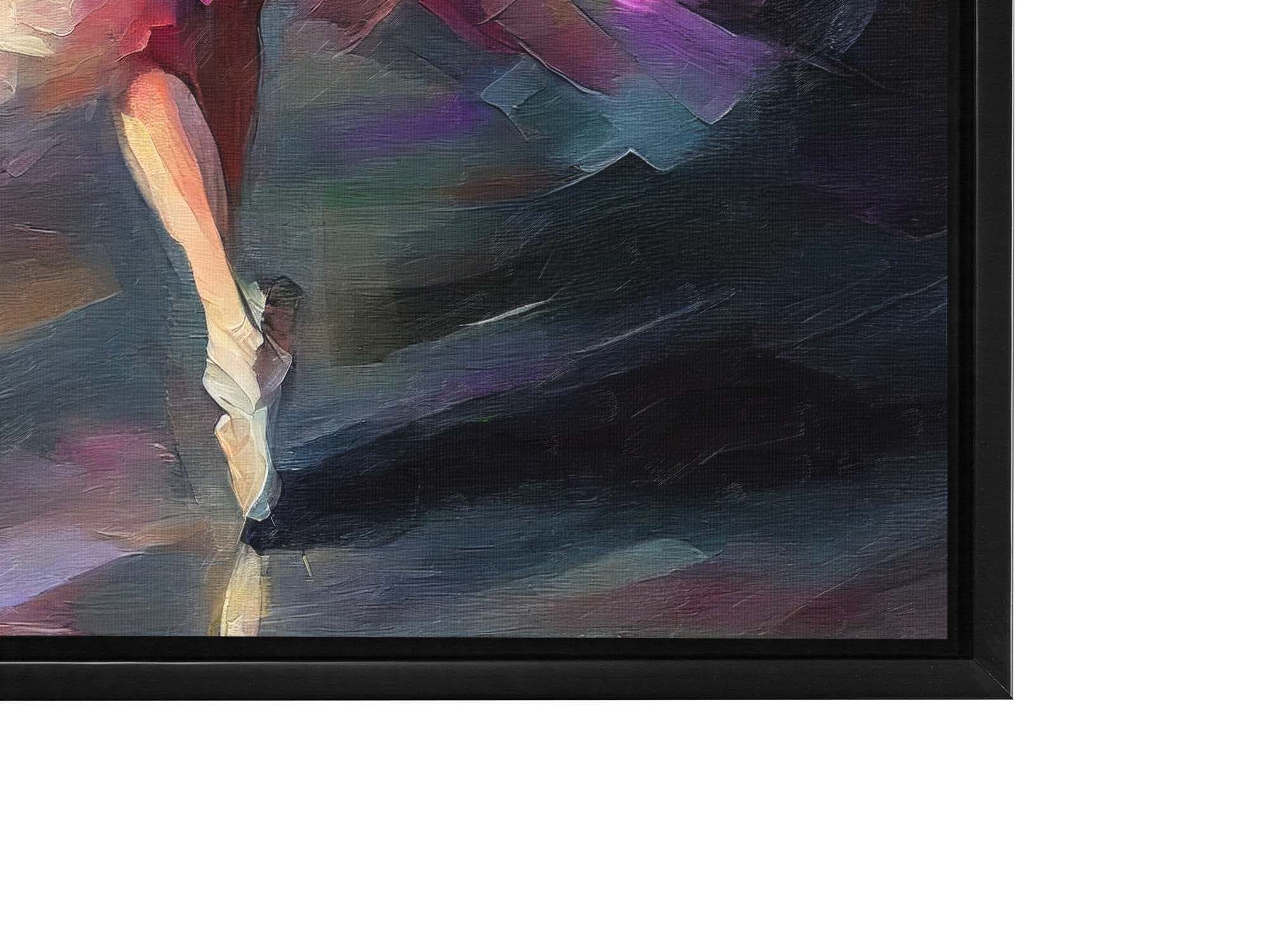 Canvas Print Elegant Dancer Impasto Fine Art-Wall Art-DECOROLALA
