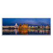 Canvas Print Golden Temple Amritsar 72x24 Gold Frame-Wall Art-DECOROLALA