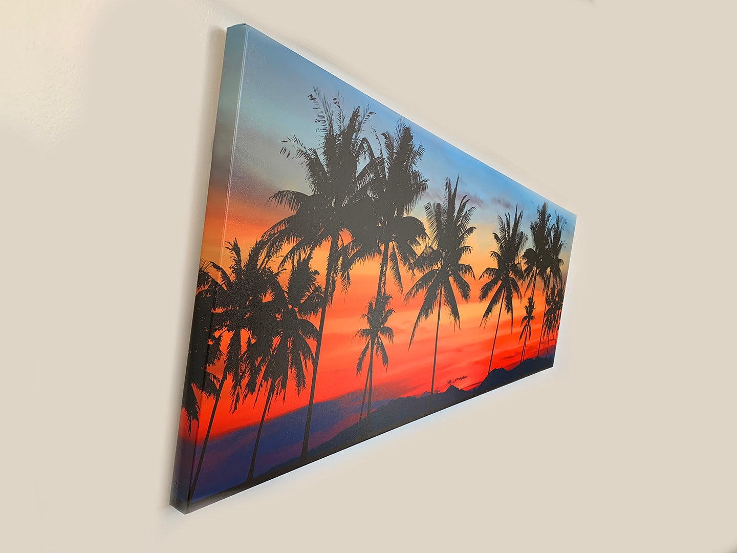 Canvas Print Hawaiian Sunset 72x24-Wall Art-DECOROLALA