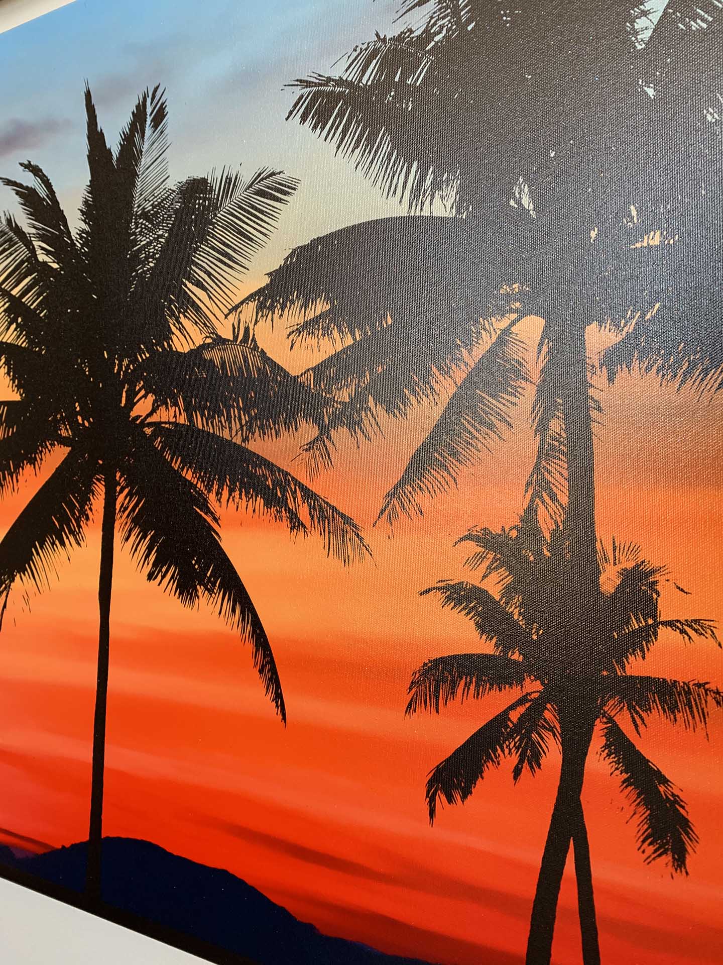 Canvas Print Hawaiian Sunset 72x24-Wall Art-DECOROLALA