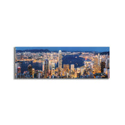 Canvas Print Hong Kong Skyline Wall Art 72x24-Wall Art-DECOROLALA