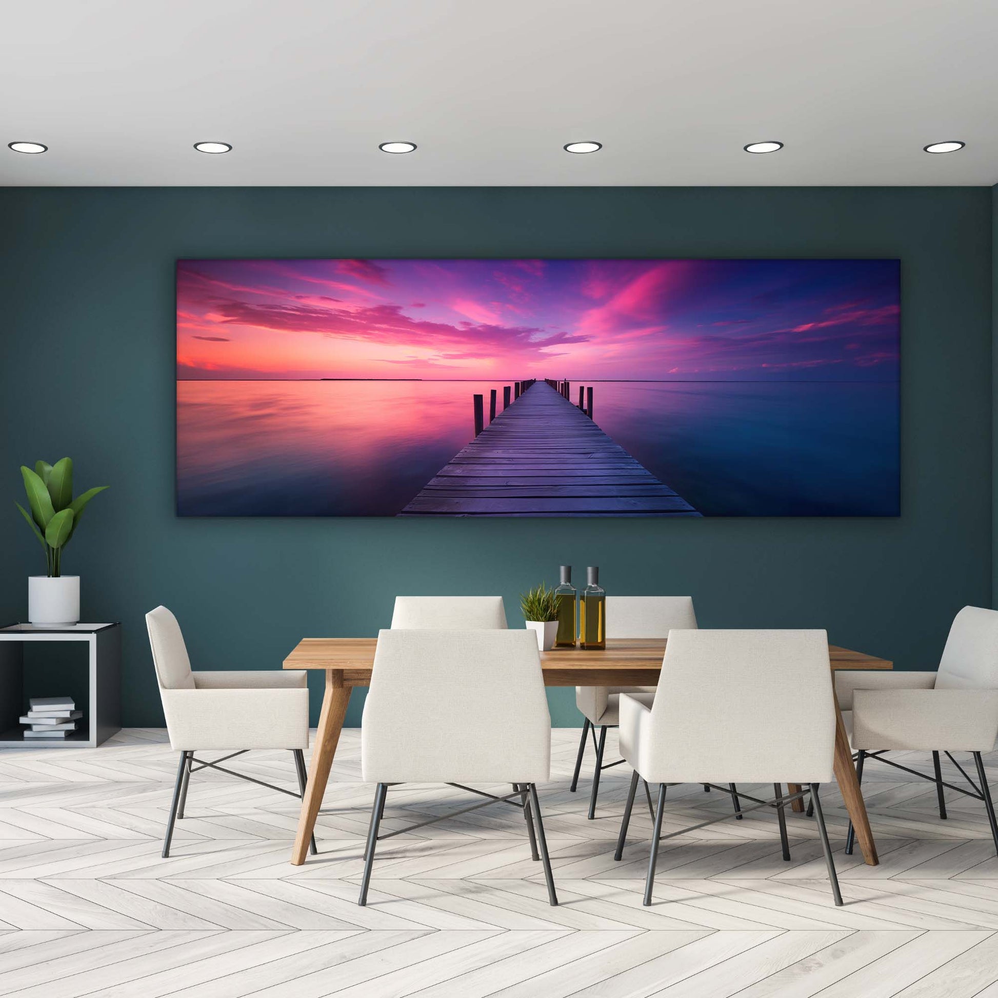 Canvas Print Serenity Skyline 72x24 Wall Art-Wall Art-DECOROLALA