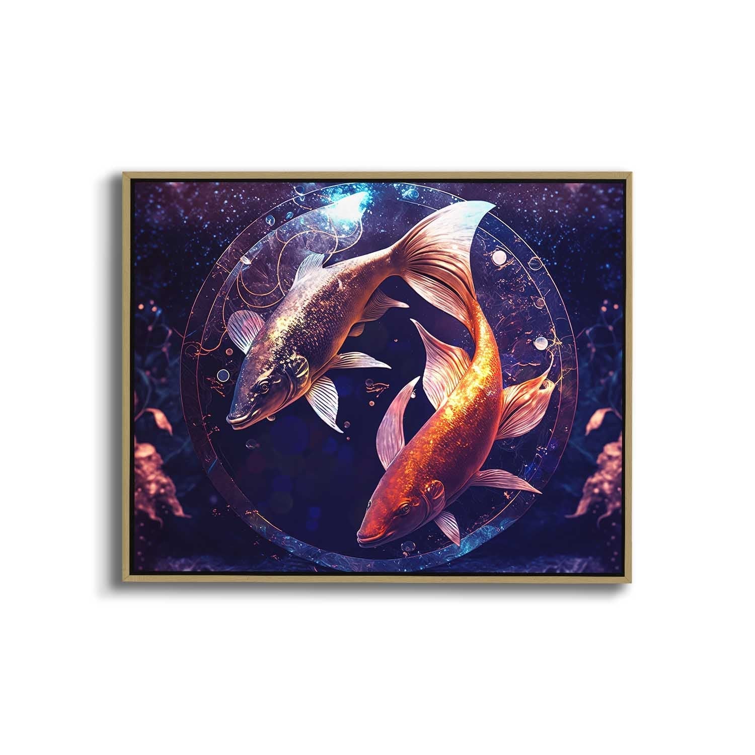 Canvas Print -Zodiac Pisces Fish Symbol-Wall Art-Wall Art-DECOROLALA