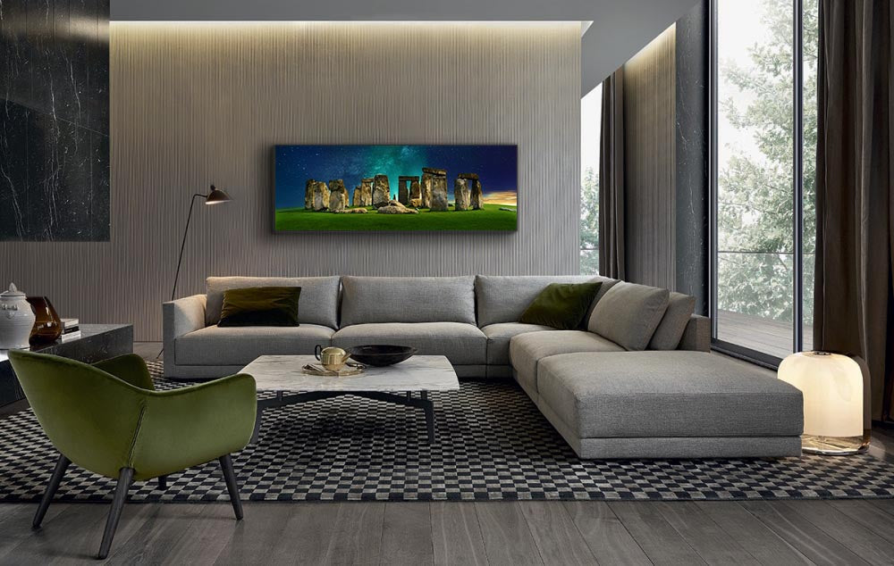 Canvas Skyline-Mystical Stonehenge- Printed Artwork-Wall Art-DECOROLALA
