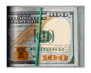 Canvas Wall Art 48x36 - Hundred Dollar Bills-Canvas Print-DECOROLALA