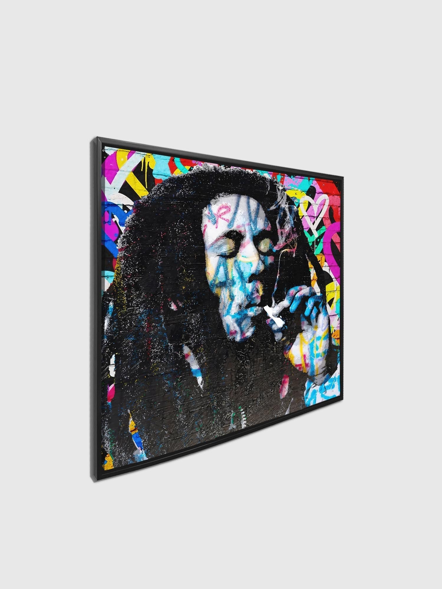Canvas Wall Art Bob Marley Pop Art 36x36-Canvas Print-DECOROLALA