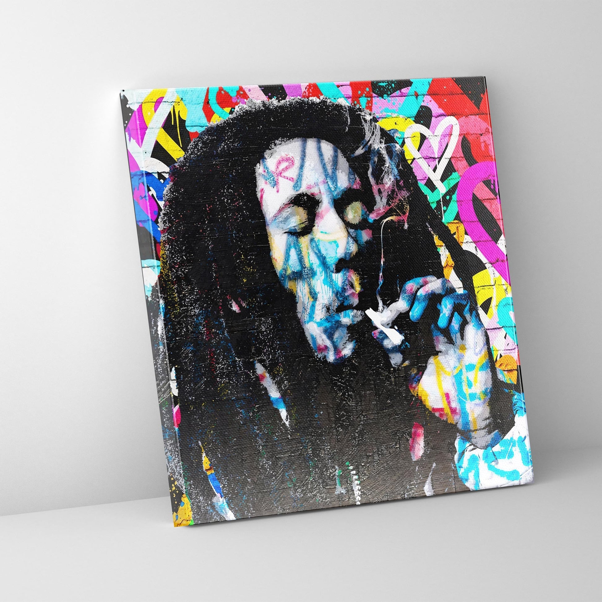Canvas Wall Art Bob Marley Pop Art 36x36-Canvas Print-DECOROLALA