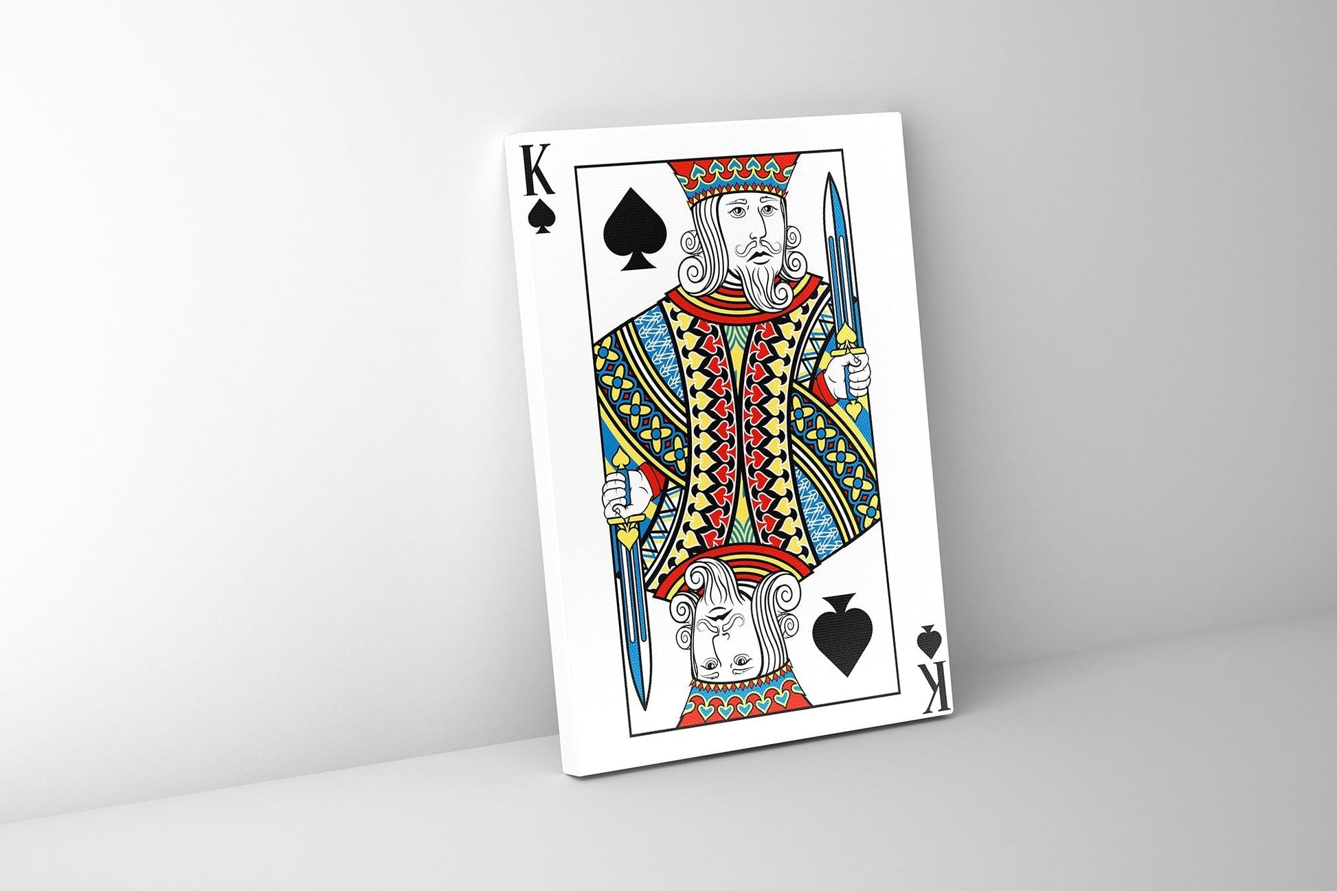 Canvas Wall Art King of Spades 36" x 48"-Wall Art-DECOROLALA