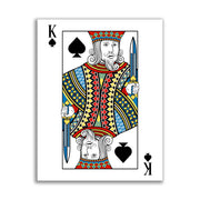 Canvas Wall Art King of Spades 36" x 48"-Wall Art-DECOROLALA