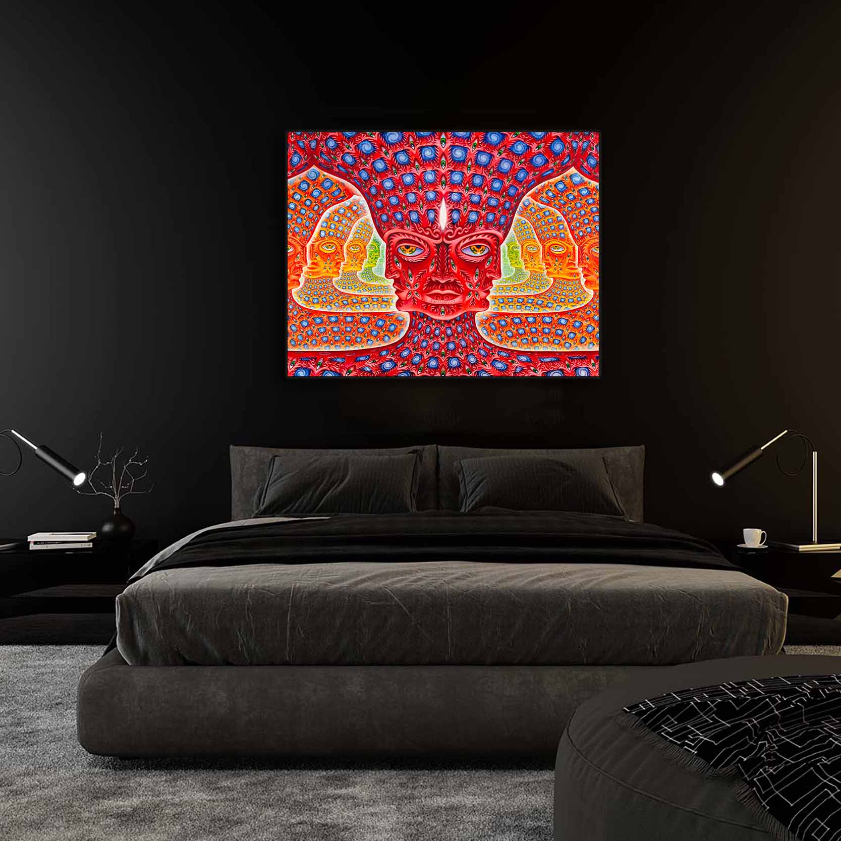 Canvas Wall Art Multi Universe Psychedelic Fractal-Wall Art-DECOROLALA