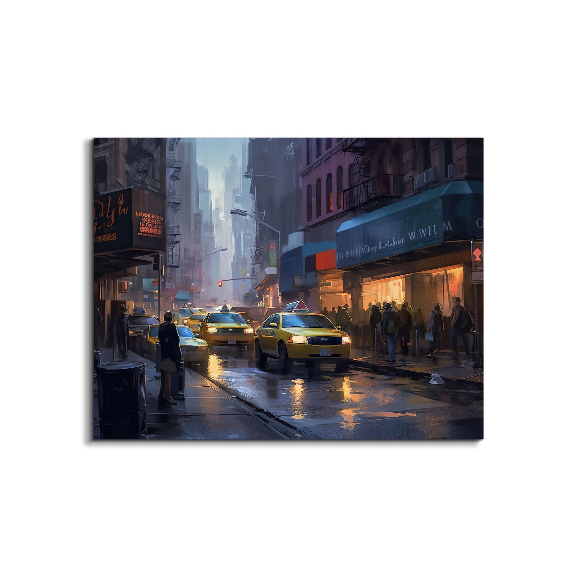 Canvas Wall Art-Night Streets Of NYC-RGB varnish-Wall Art-DECOROLALA