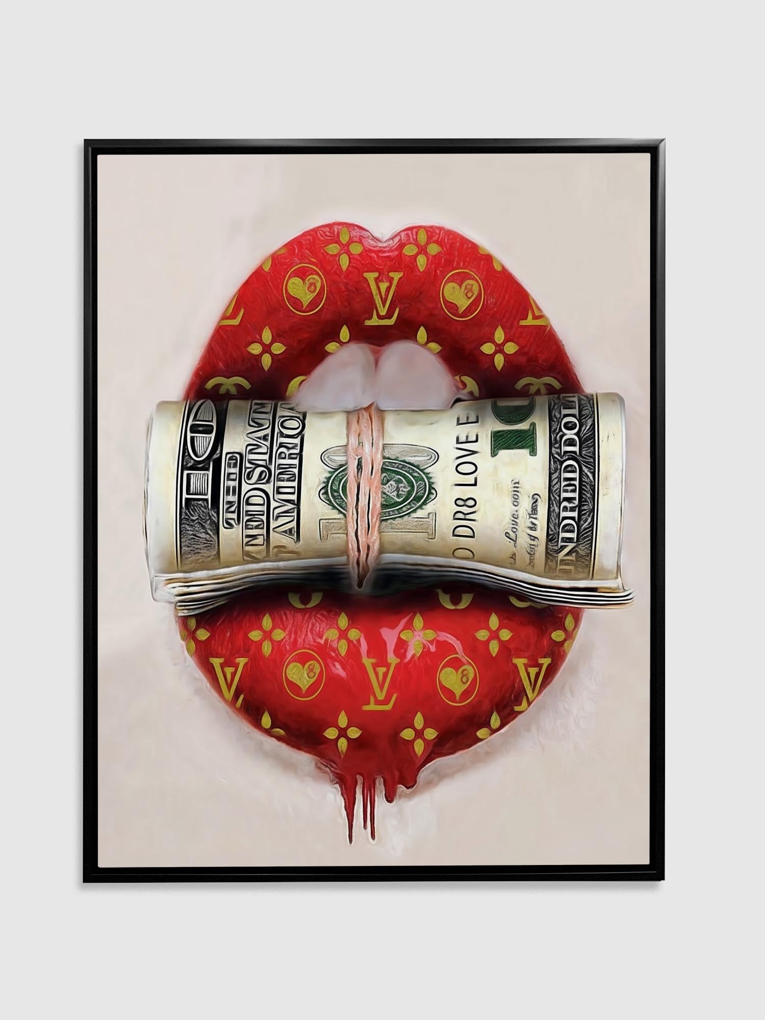 Canvas Wall Art "Put your money where your mouth is" Wall Decor-Canvas Print-DECOROLALA