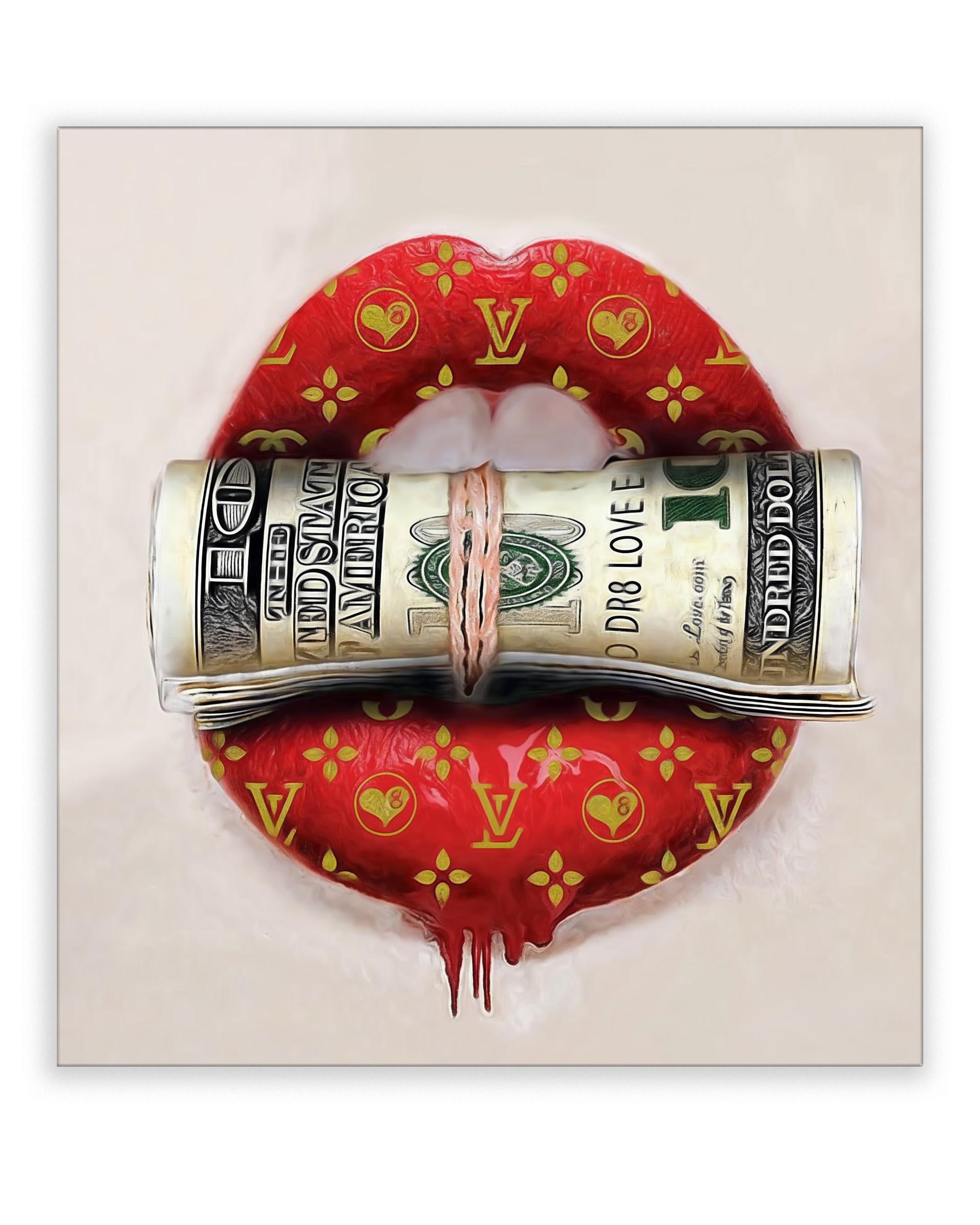 Canvas Wall Art "Tasting Money" 48x36 Inches-Canvas Print-DECOROLALA