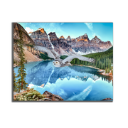 Canvas Wildlife Art - Snowy Owl at Banff 48x36-Wall Art-DECOROLALA