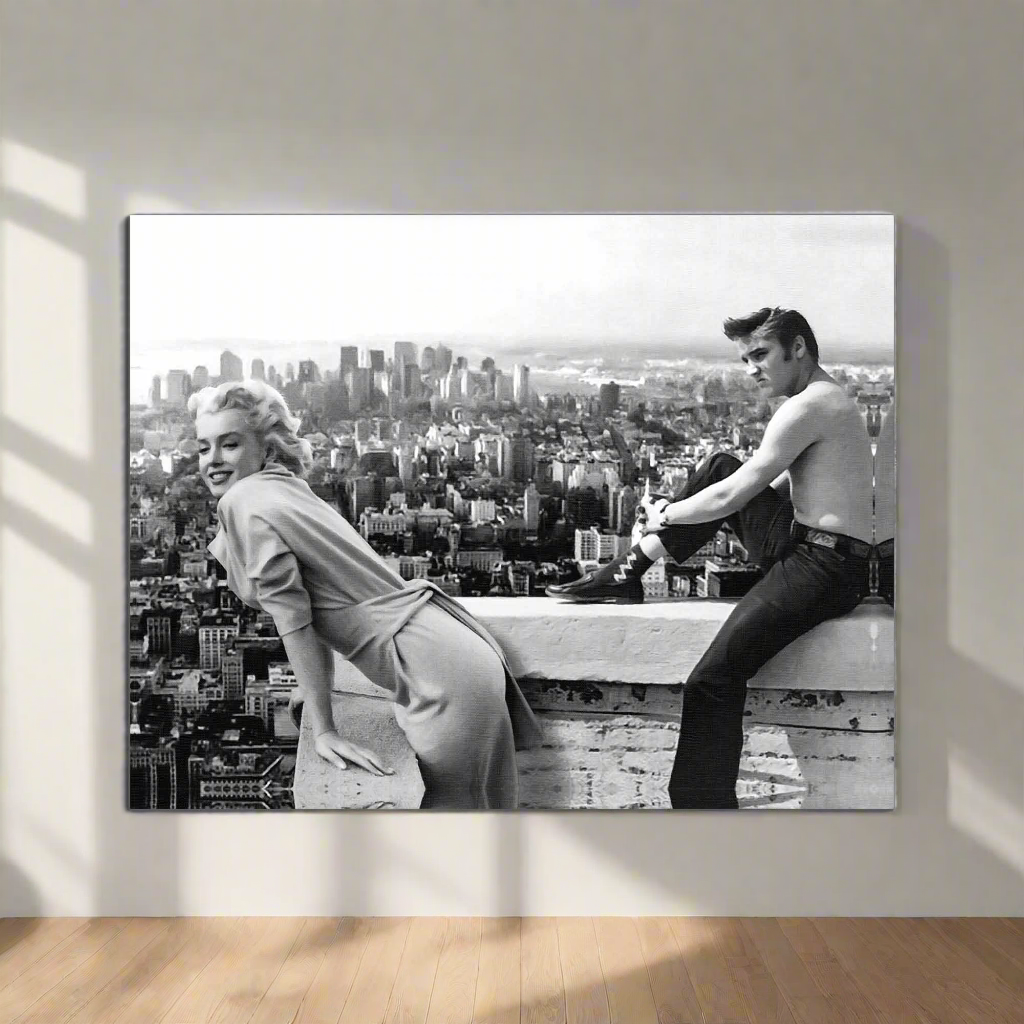 Canvas print Marilyn & Elvis - Fine Art Canvas- Wall Art Decor-Wall Art-DECOROLALA