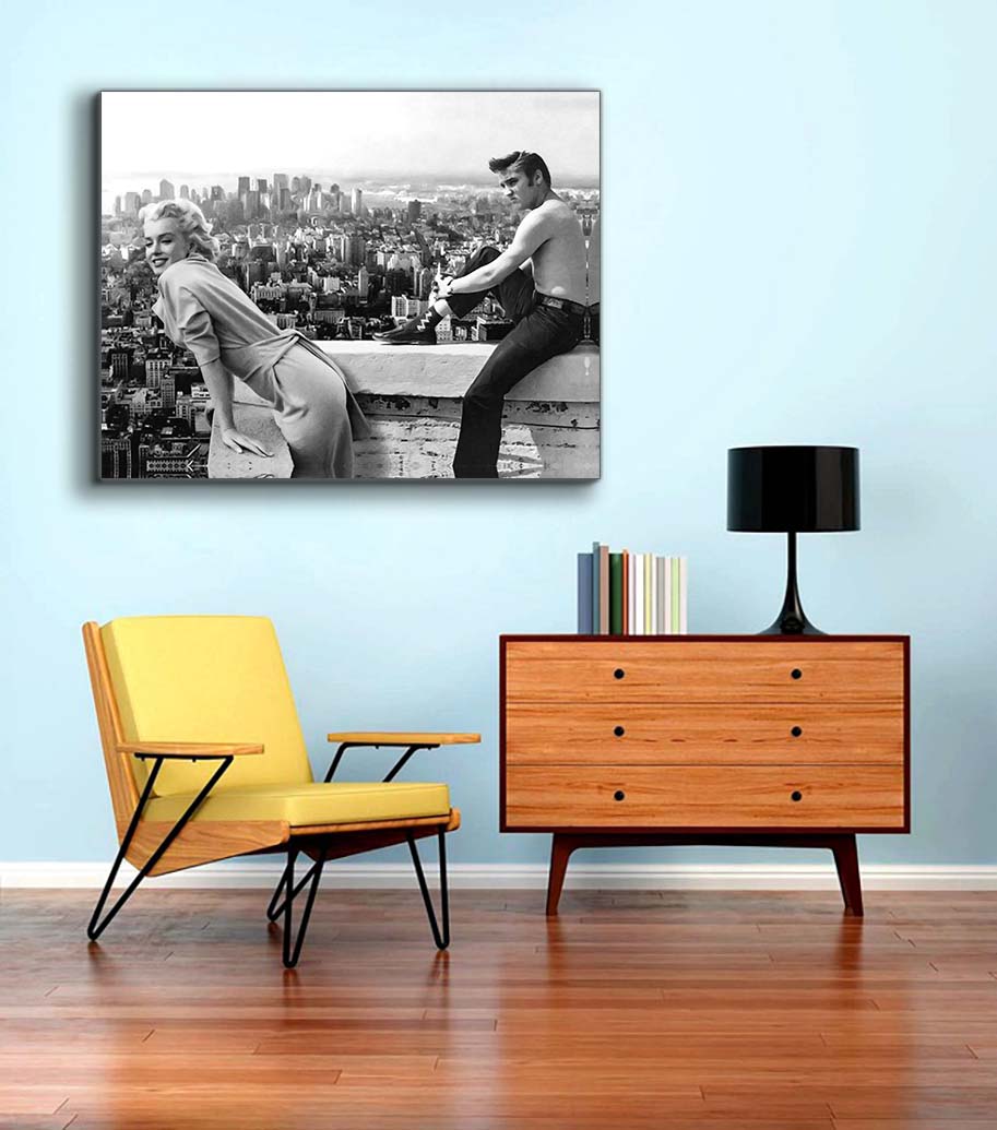 Canvas print Marilyn & Elvis - Fine Art Canvas- Wall Art Decor-Wall Art-DECOROLALA