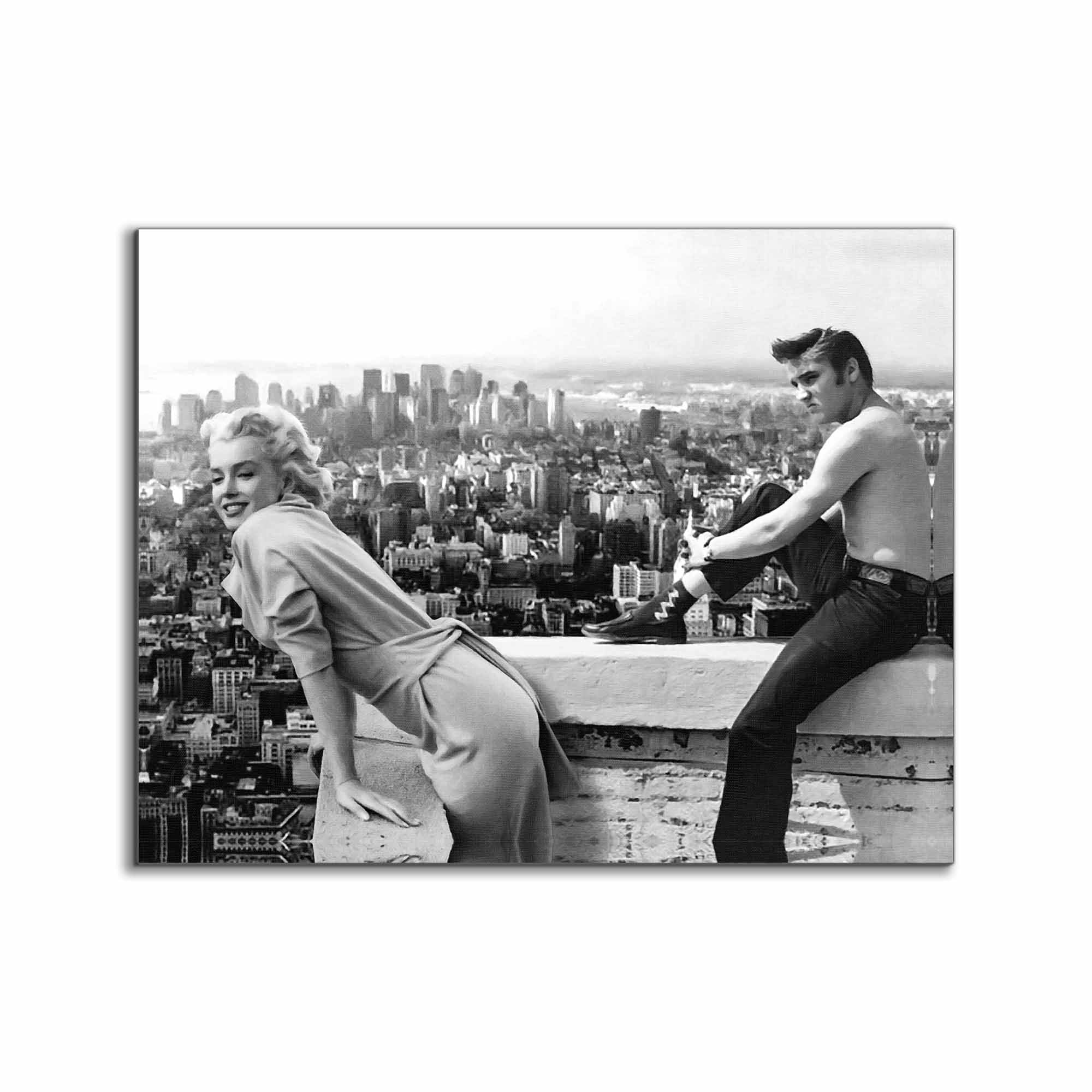 Canvas print Marilyn & Elvis - Fine Art Canvas- Wall Art Decor-Wall Art-DECOROLALA