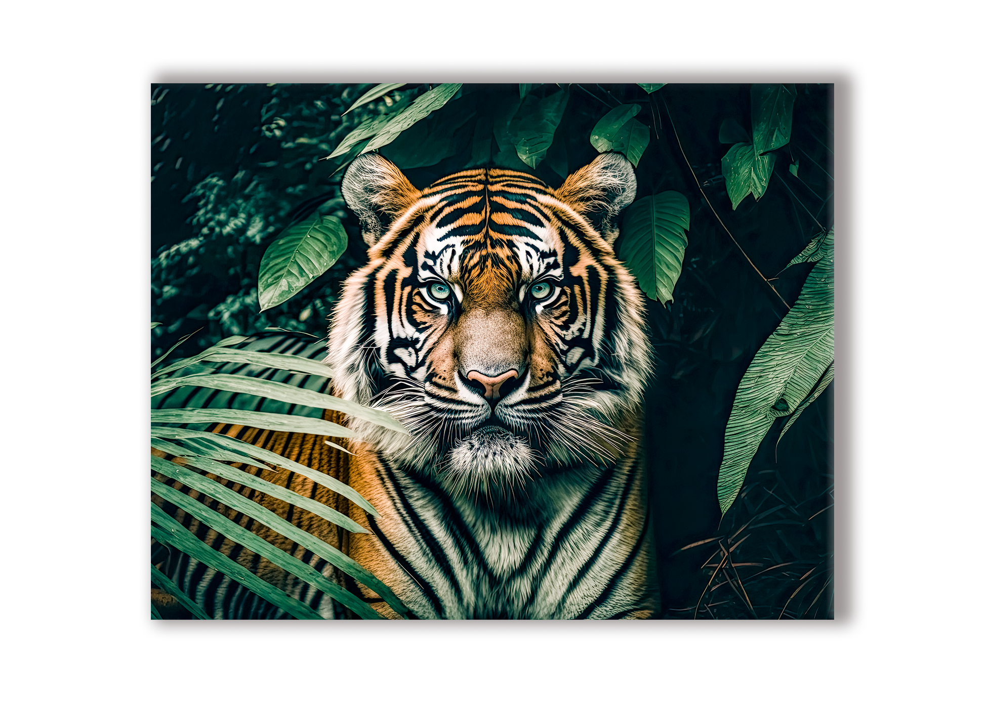 Canvas print-The Tiger- Gold varnish-Wall Art-DECOROLALA