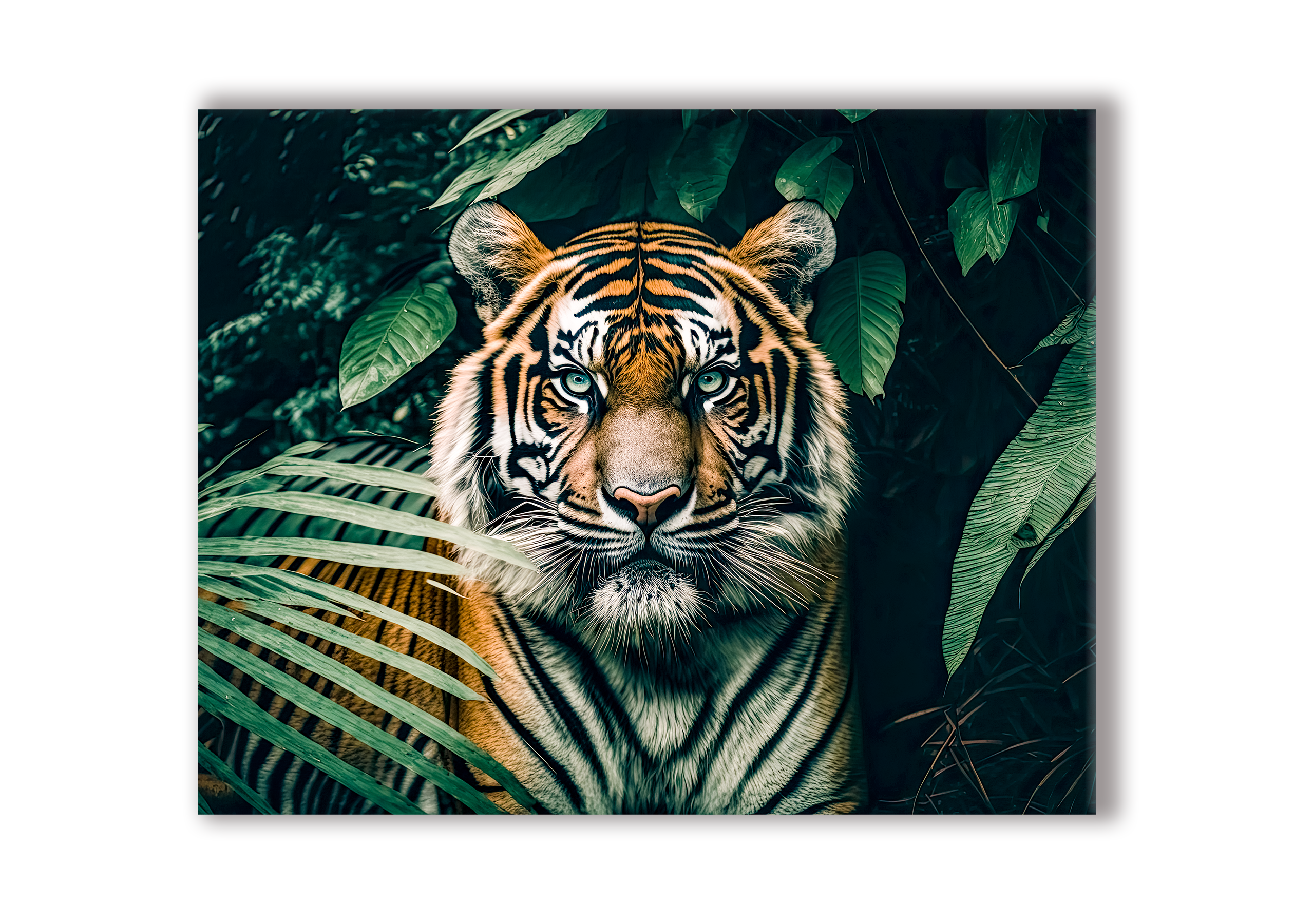 Canvas print-The Tiger- Gold varnish-Wall Art-DECOROLALA