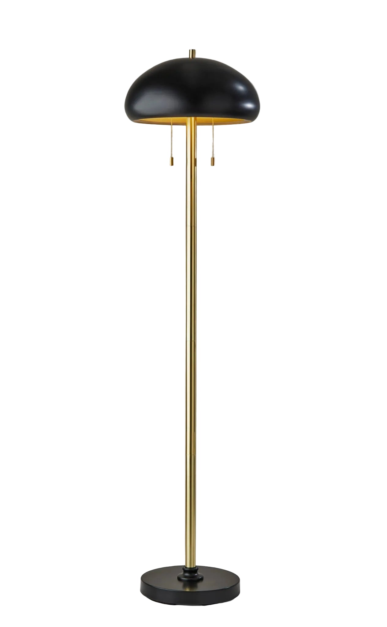 Cap Floor Lamp - Black Dual 40W Mid-Century Modern-Lighting-DECOROLALA