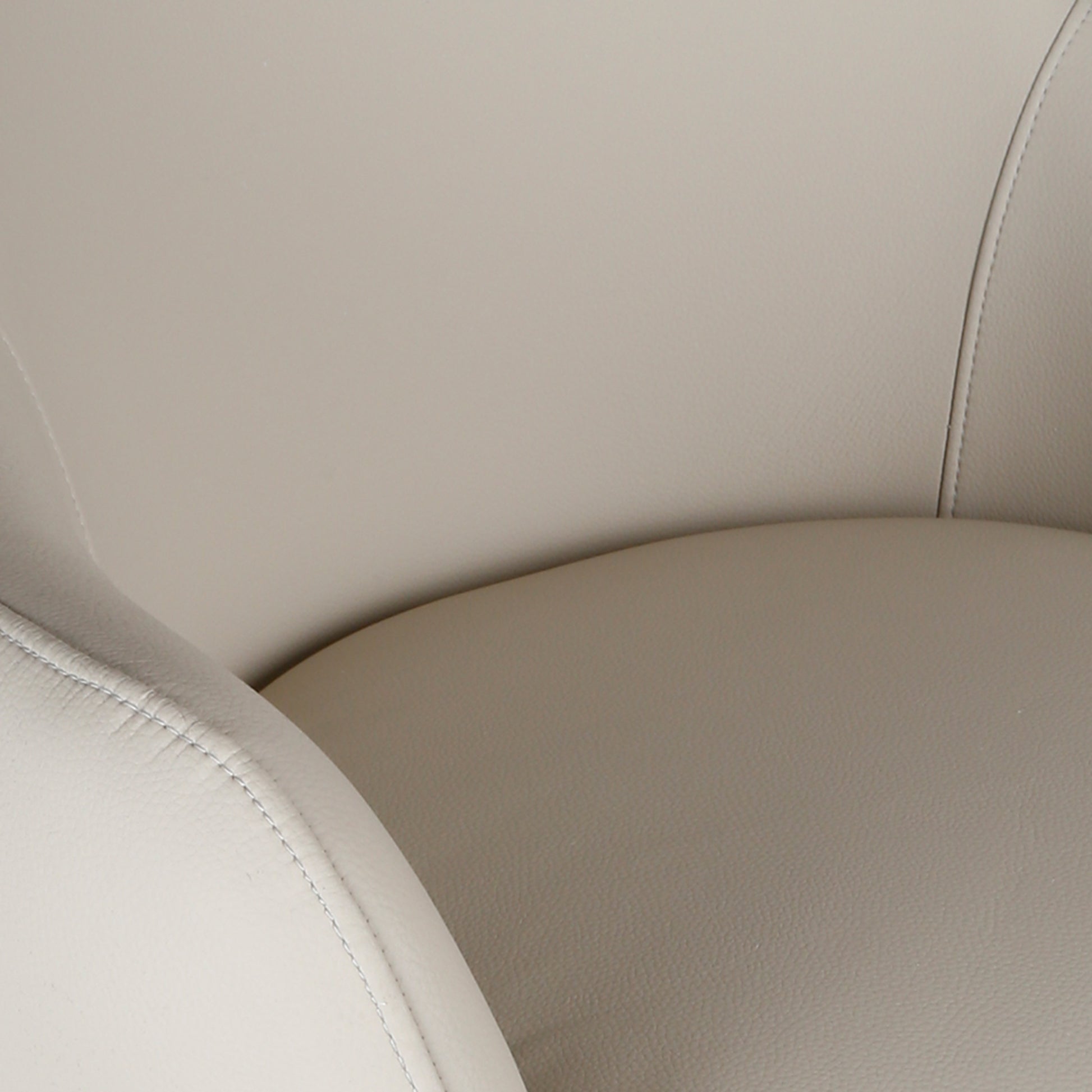 Caprese Swivel Dining Chair - Beige Fully Upholstered-DECOROLALA