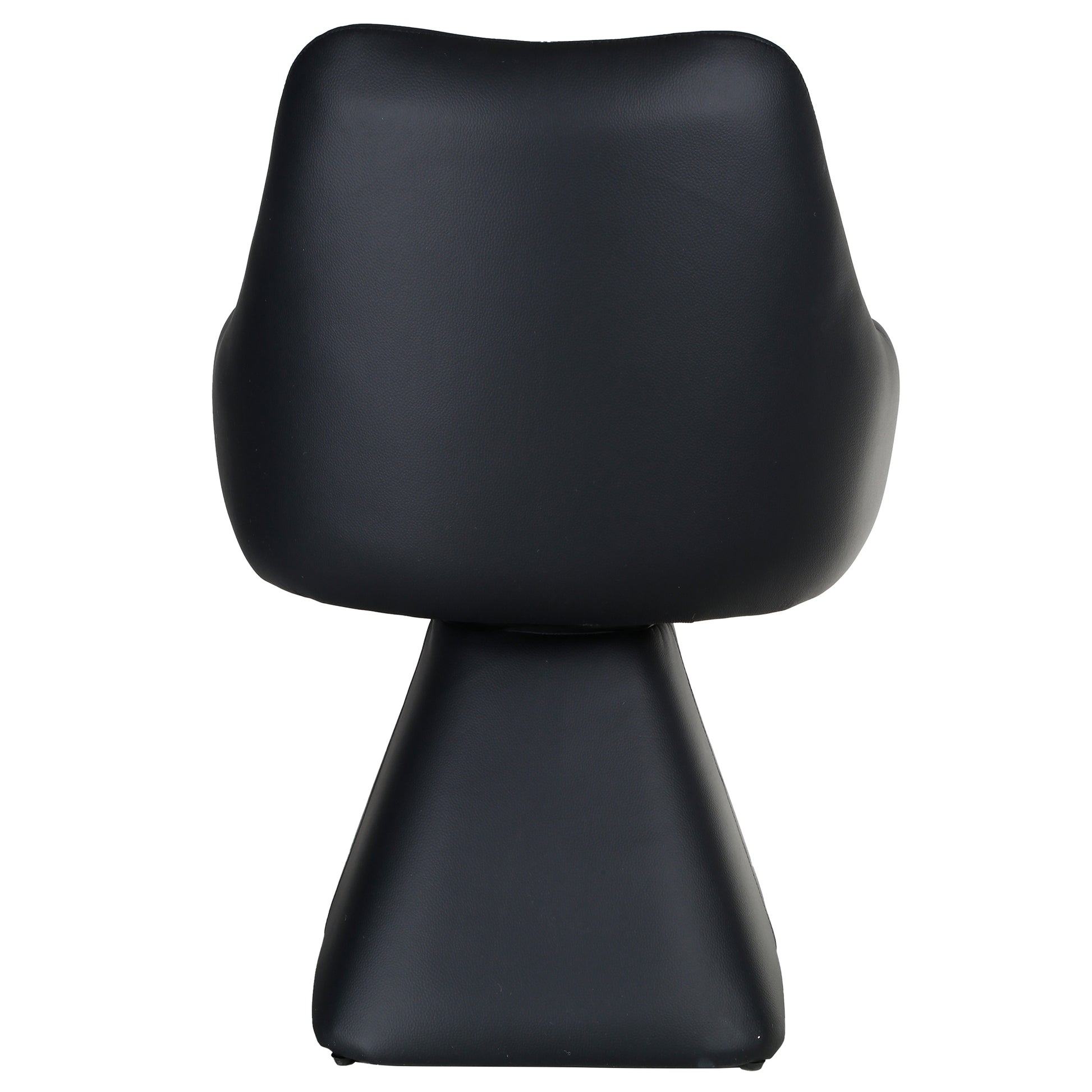 Caprese Swivel Dining Chair - Black Fully Upholstered-DECOROLALA