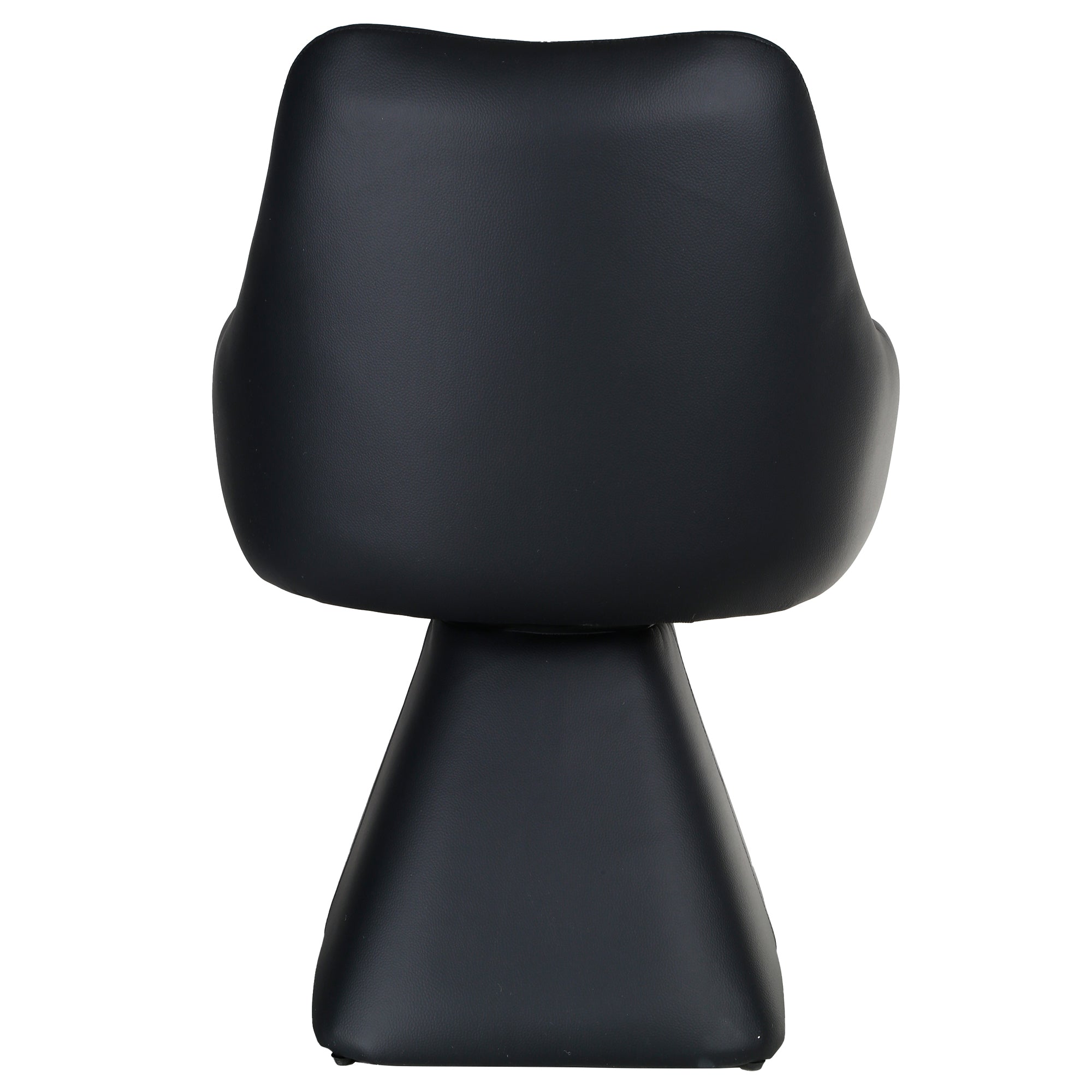 Caprese Swivel Dining Chair - Black Fully Upholstered-DECOROLALA