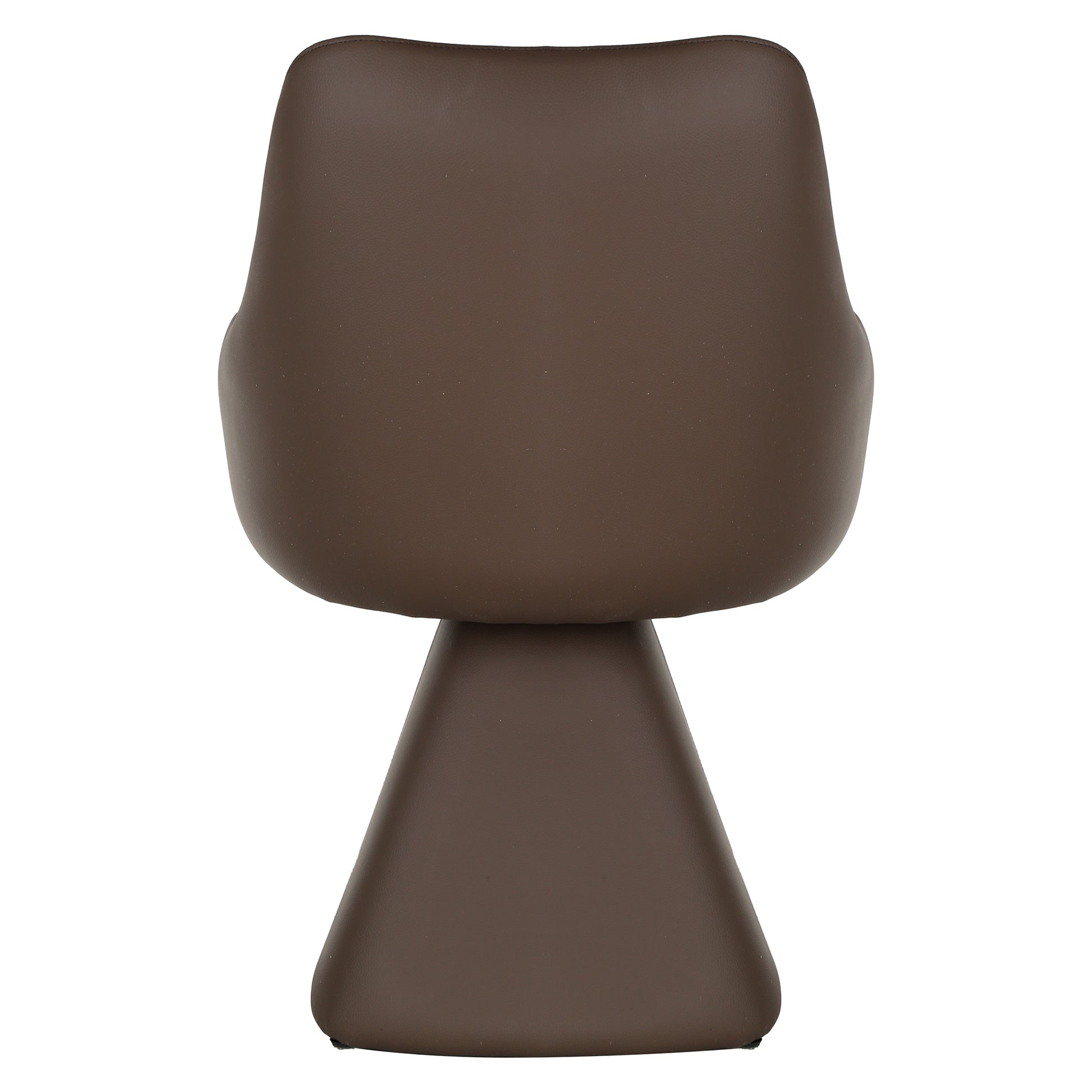 Caprese Swivel Dining Chair - Brown Fully Upholstered-DECOROLALA