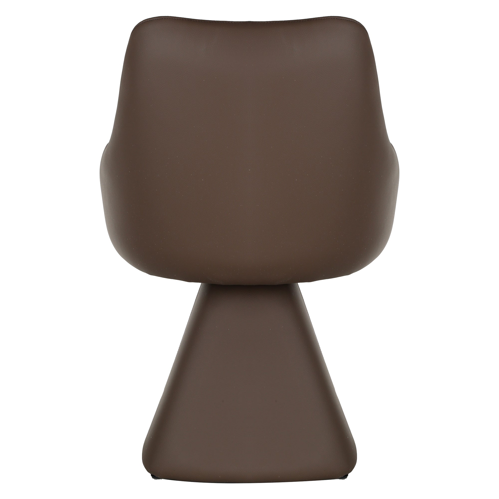 Caprese Swivel Dining Chair - Brown Fully Upholstered-DECOROLALA