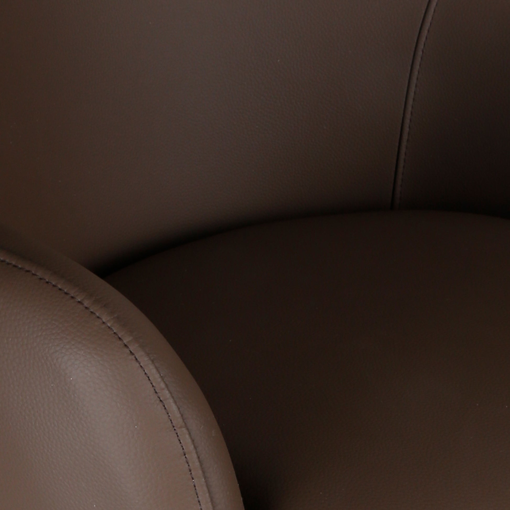 Caprese Swivel Dining Chair - Brown Fully Upholstered-DECOROLALA