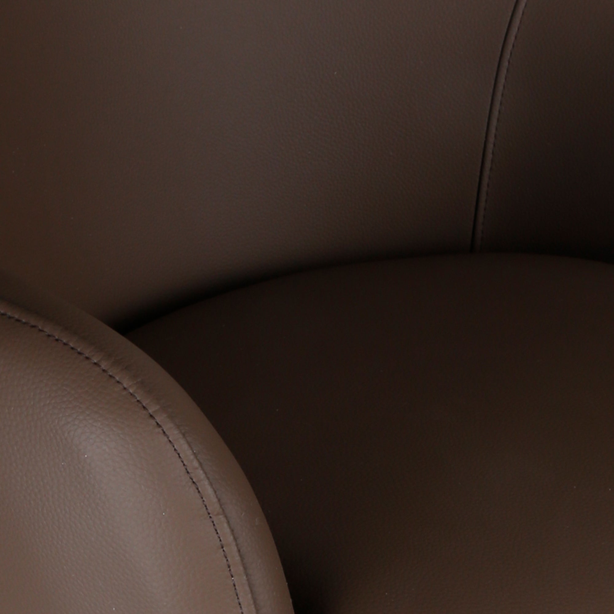 Caprese Swivel Dining Chair - Brown Fully Upholstered-DECOROLALA