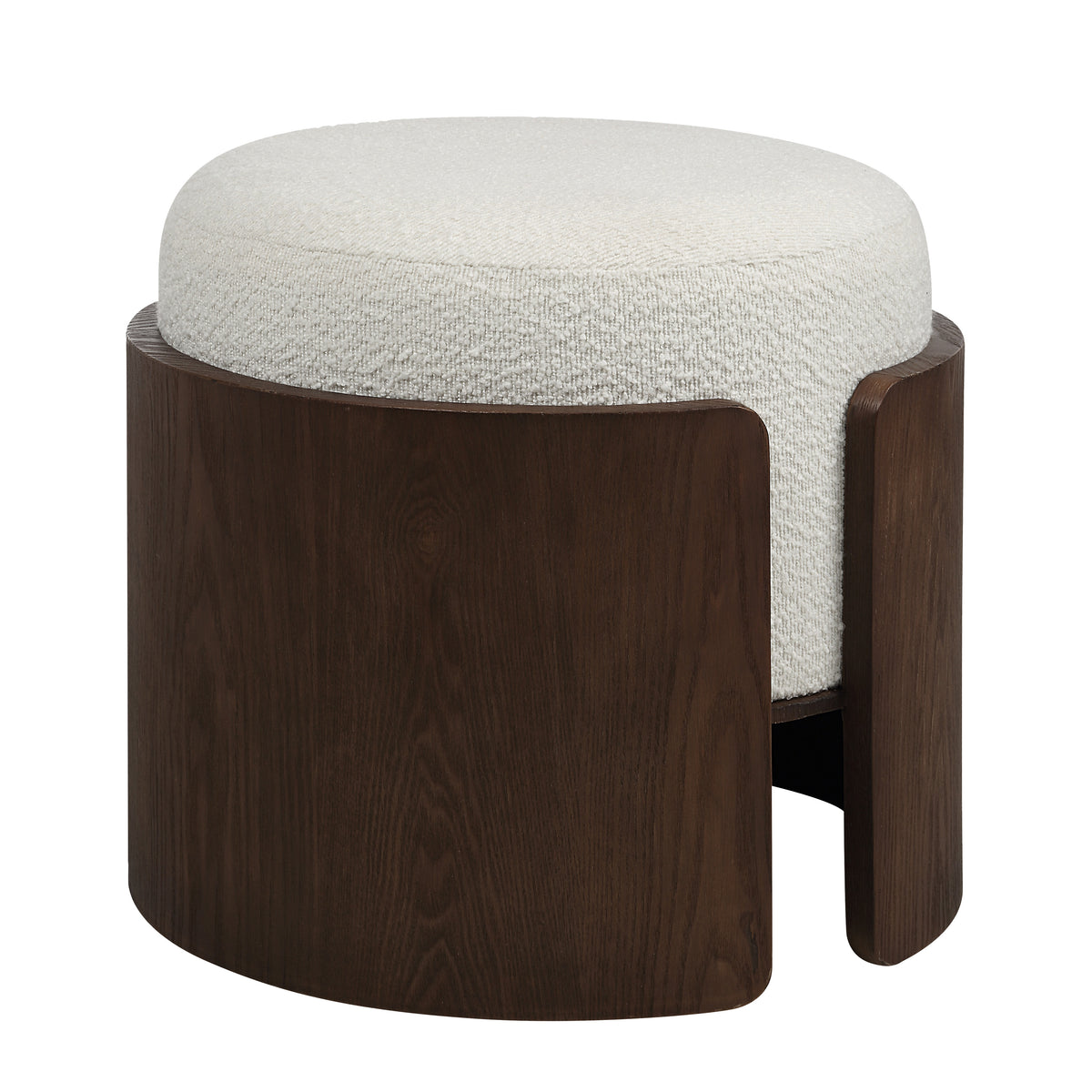 Capsula 18.0" Height Ottoman, Brown-Ottomans-DECOROLALA