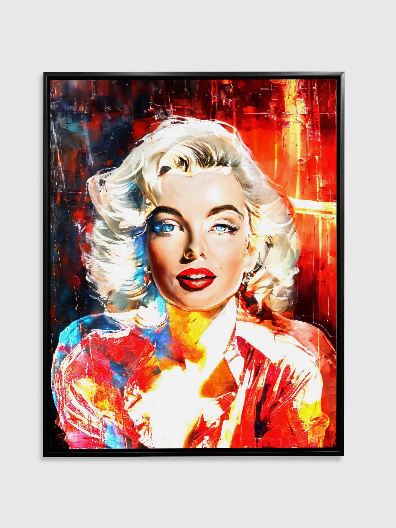 "Captivating Marylinn Monroe" 36" x 48" Fine Art Canvas-Canvas Print-DECOROLALA