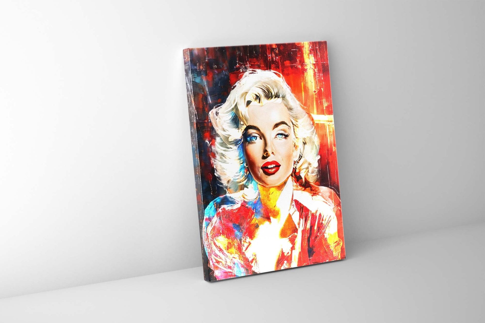"Captivating Marylinn Monroe" 36" x 48" Fine Art Canvas-Canvas Print-DECOROLALA