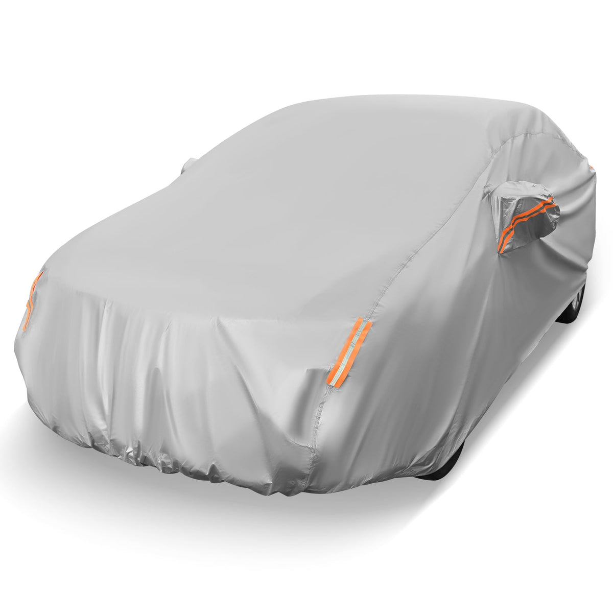 Car Cover for Automobiles 193 Inch Rain Sun UV Protection Universal Fit Sedan Chevrolet Ford Nissan-Garages-DECOROLALA