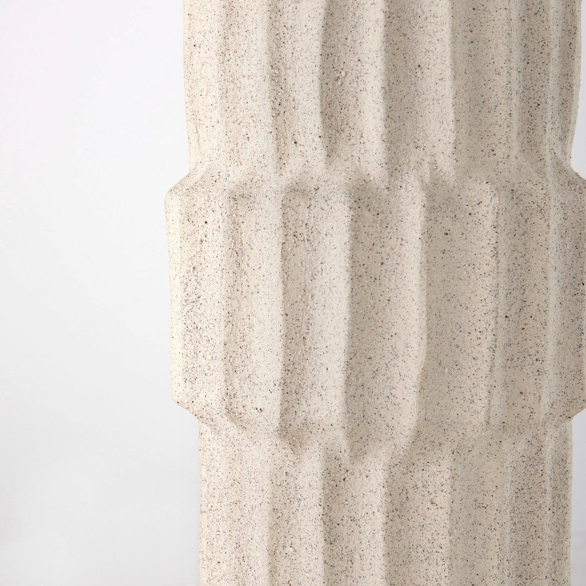 Cardon 14.4H Cream Ceramic Vase-Vase-DECOROLALA