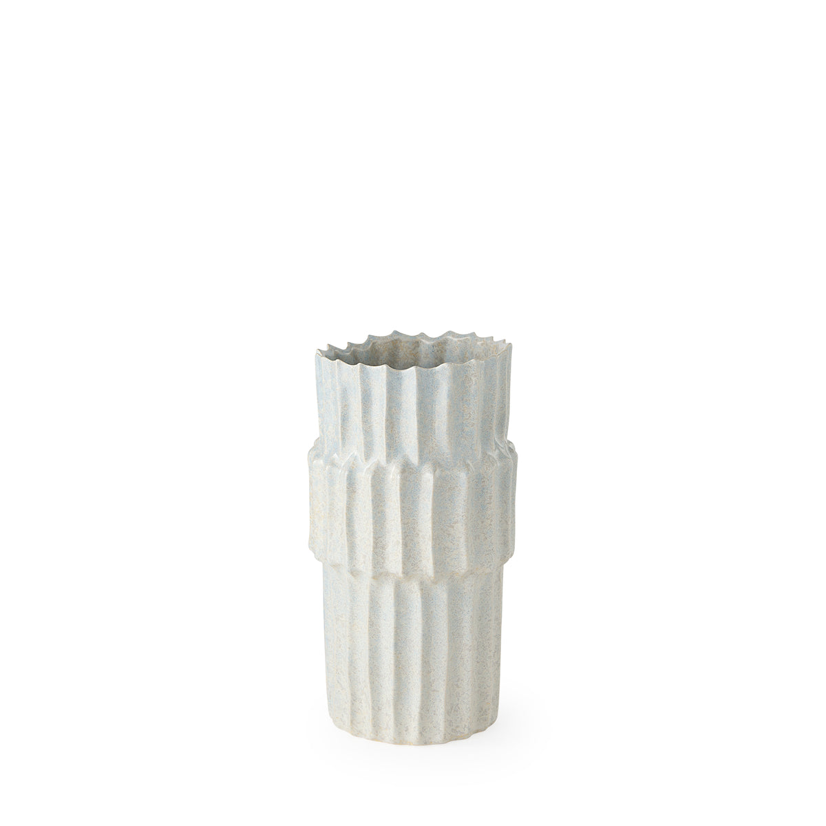 Cardon 14.4H Gray Ceramic Vase-Vase-DECOROLALA