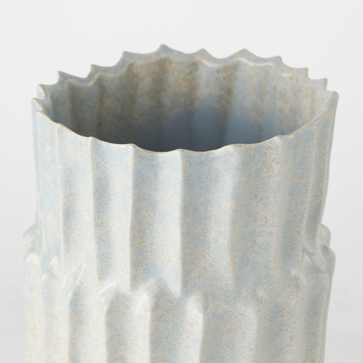 Cardon 14.4H Gray Ceramic Vase-Vase-DECOROLALA