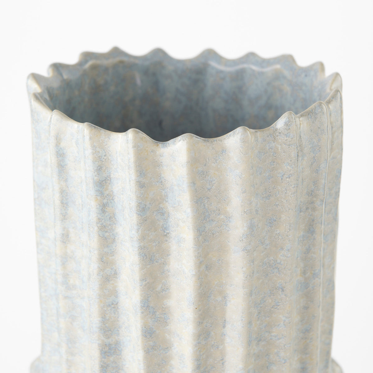 Cardon 23.0H Gray Ceramic Vase-Vase-DECOROLALA