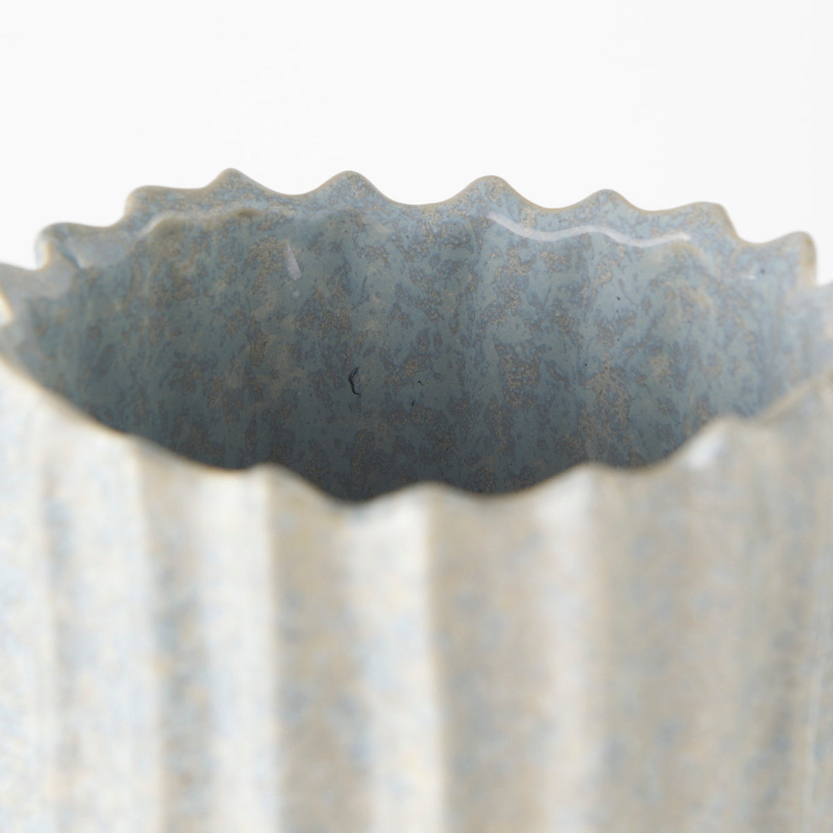Cardon 23.0H Gray Ceramic Vase-Vase-DECOROLALA