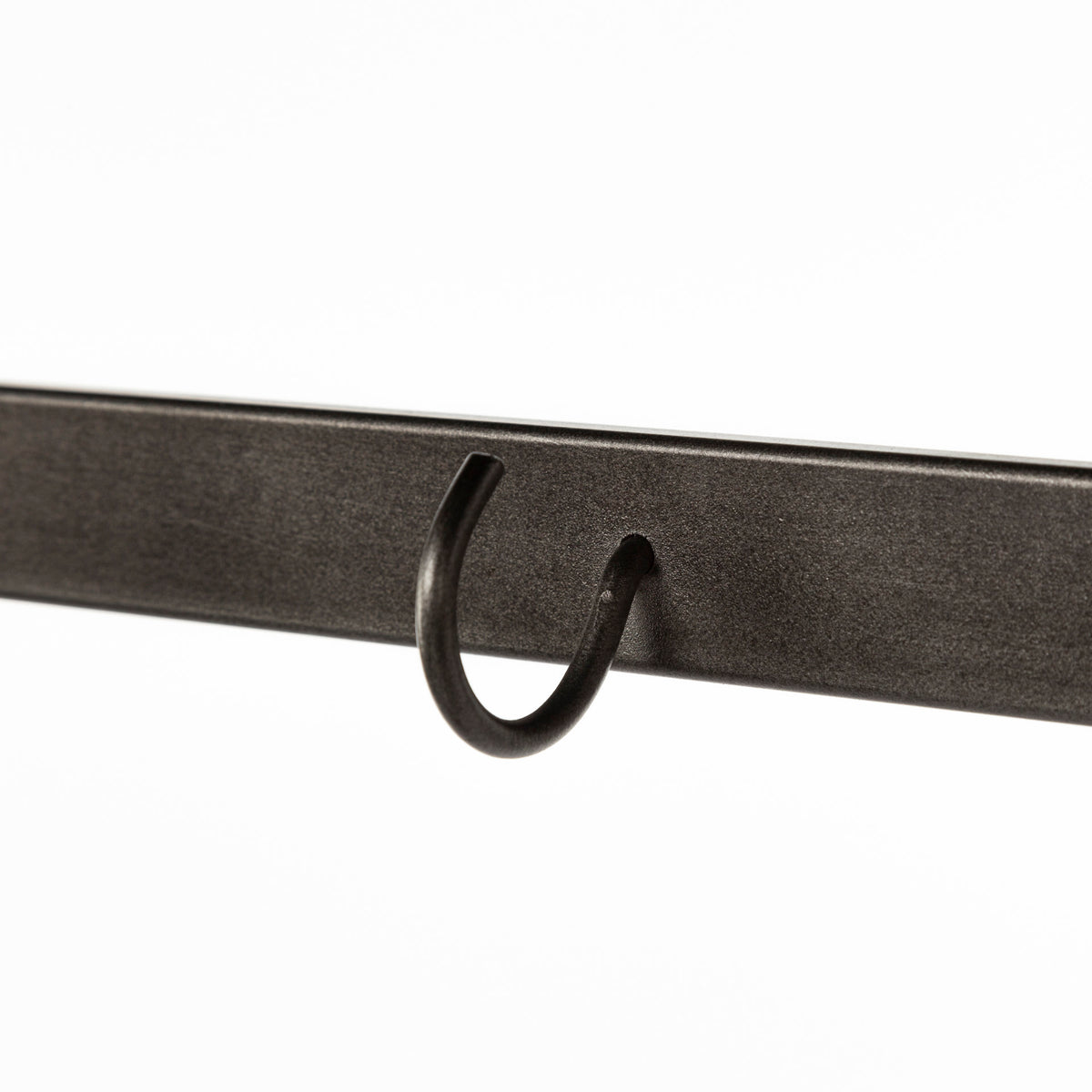 Carell Hall Tree - Black Metal & Wood 31"-Hall Trees-DECOROLALA