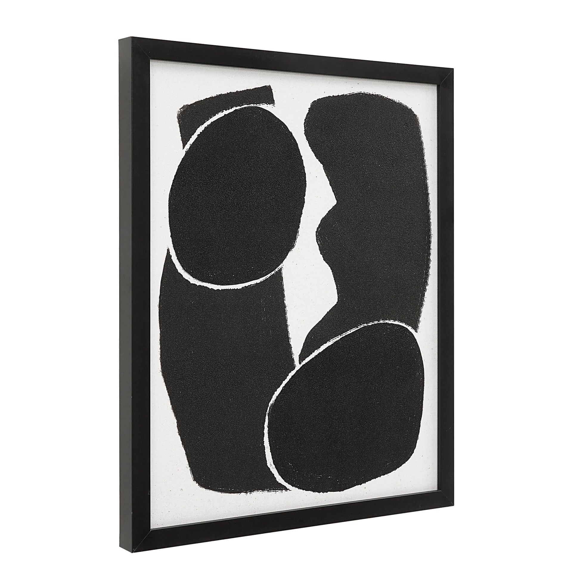 Carife 5 Piece Wide Wall Art, Black-Wall Art-DECOROLALA