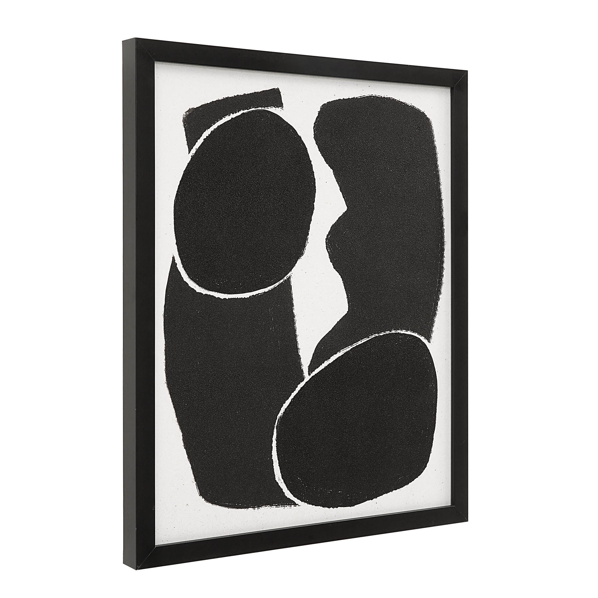 Carife 5 Piece Wide Wall Art, Black-Wall Art-DECOROLALA