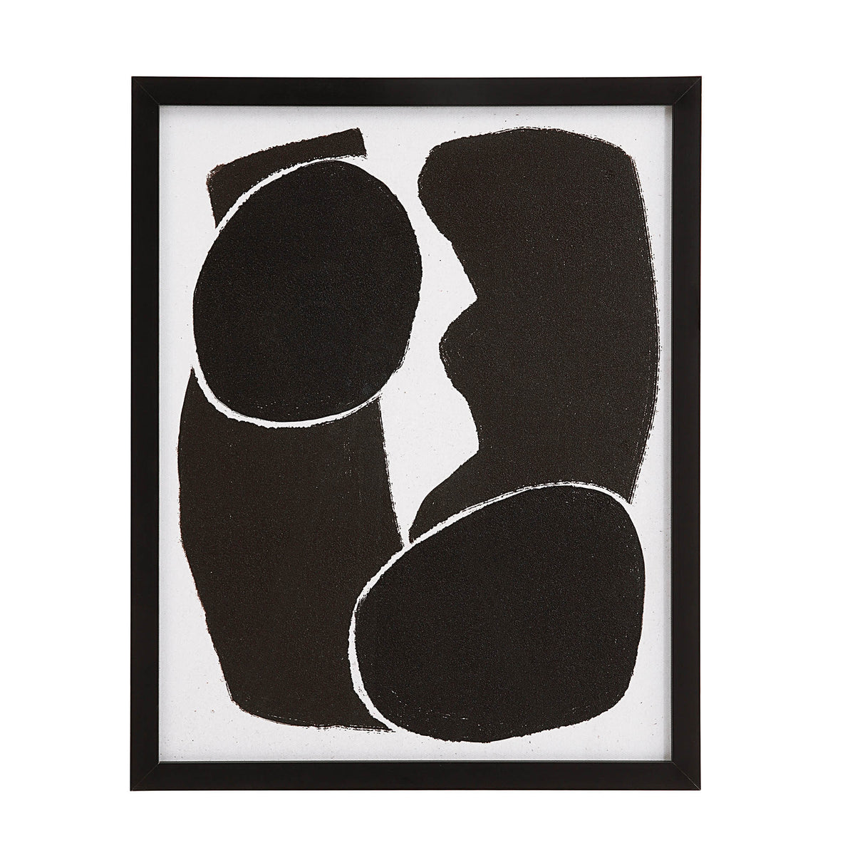 Carife 5 Piece Wide Wall Art, Black-Wall Art Prints-DECOROLALA