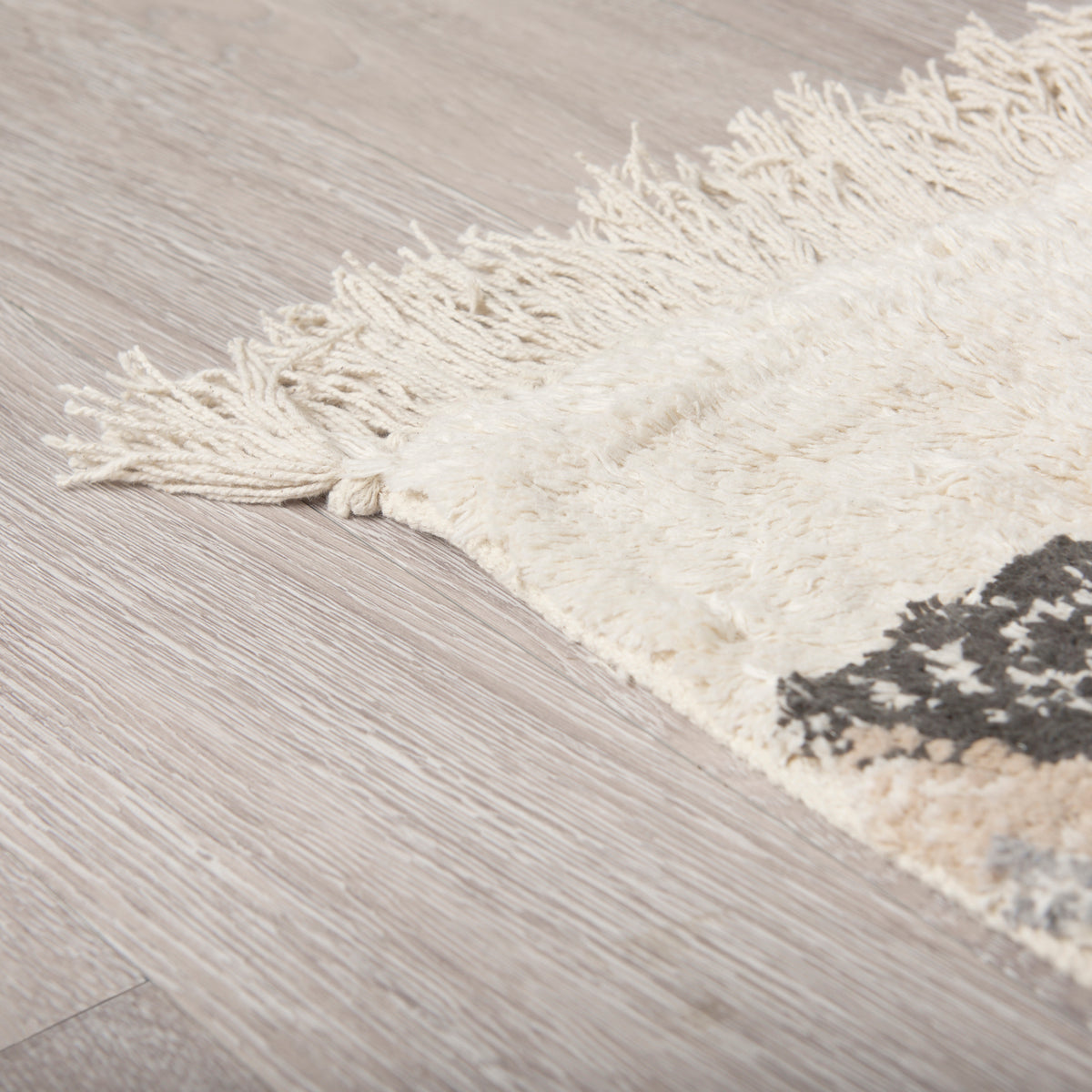 Carla 5x8 Earthy Neutrals Patterned Cotton Area Rug-Area Rugs-DECOROLALA